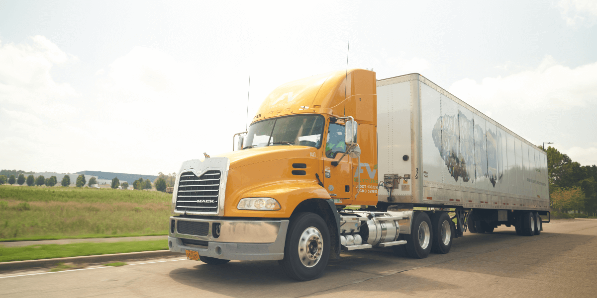 FV Recycling truck providing multi-site commercial recycling coverage across regional facilities.